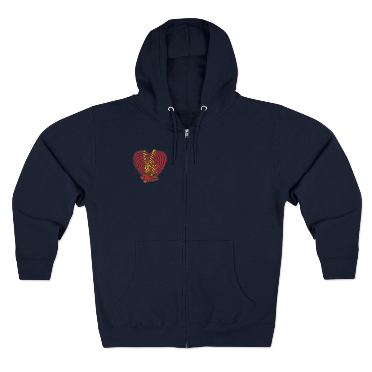 Heart Peace Heavy Blend™ Full Zip Hooded Sweatshirt