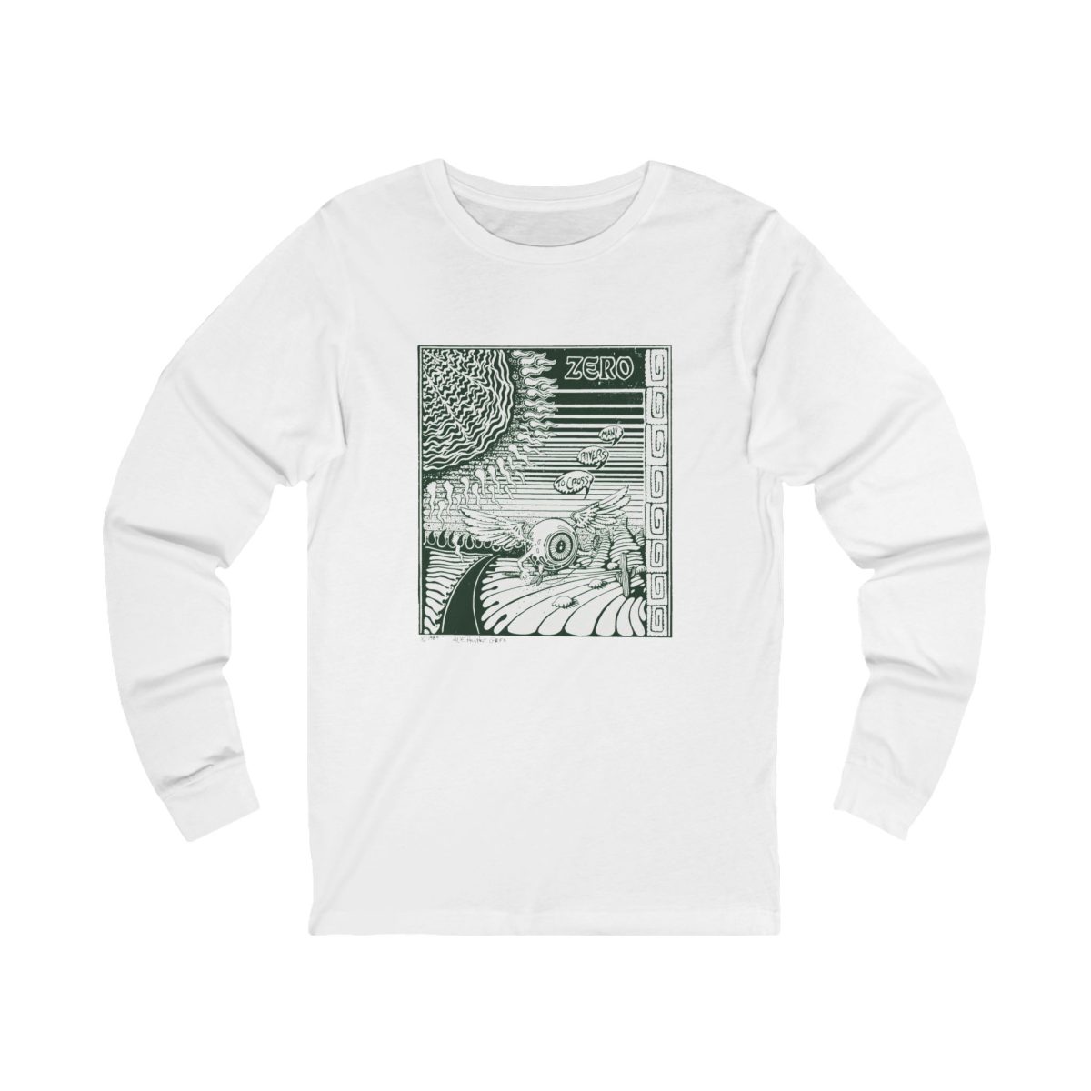 Long Sleeve Vintage ZERO T: David Hunter / Rick Griffin Poster Shirt